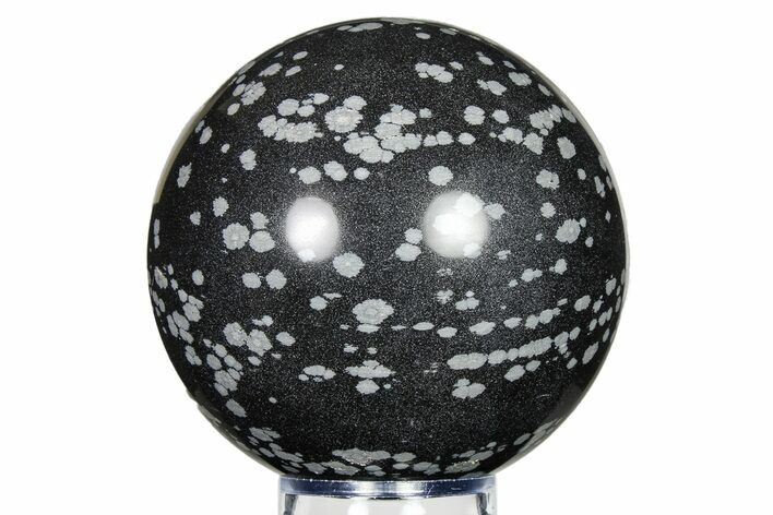 Polished Snowflake Obsidian Sphere - Utah #279721